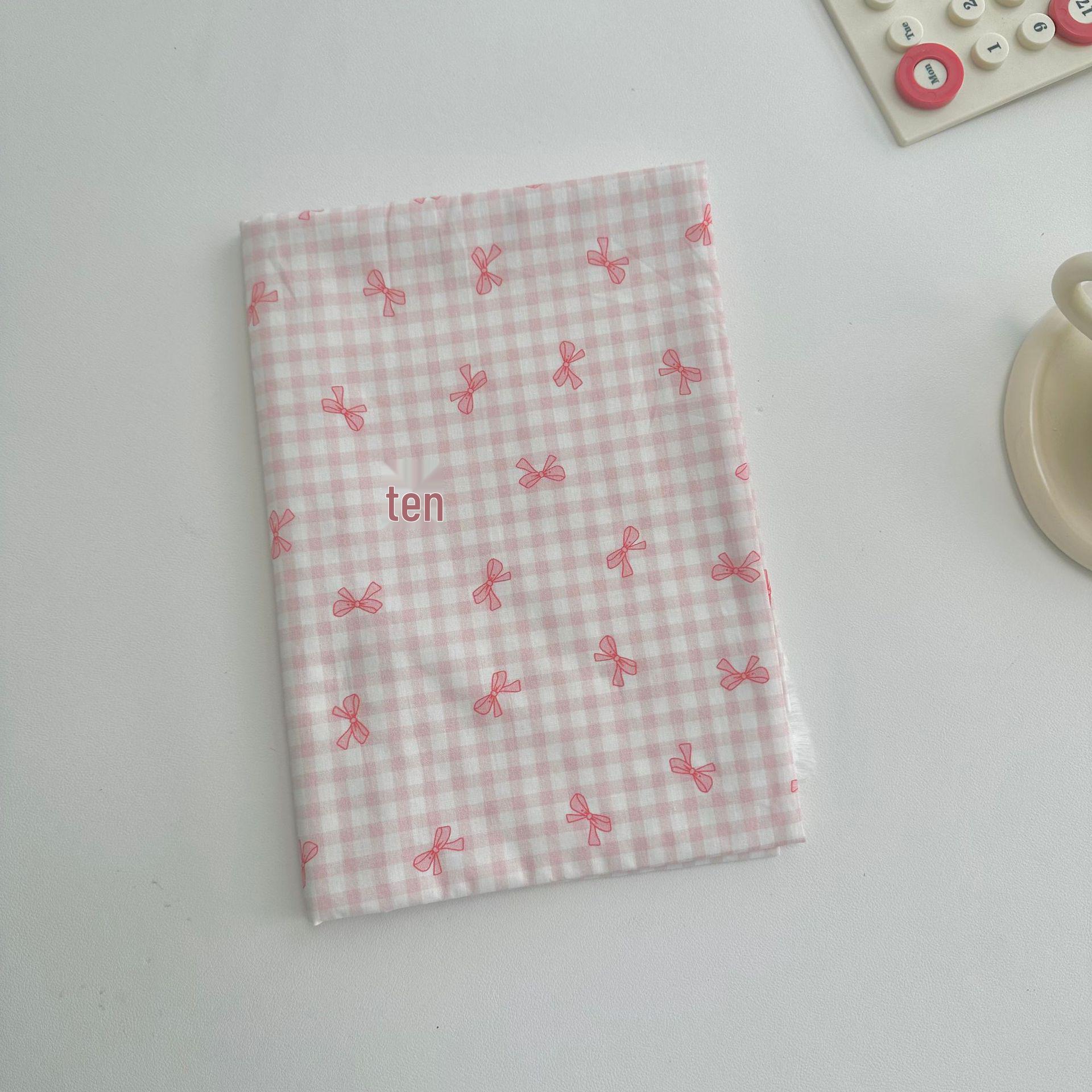 

Дофамин Клетчатый Бант Хлопковая Ткань для Женской и Детской Домашней Одежды Сумок DIY 95cm розовый