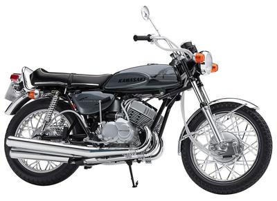 Hasegawa Fiets Serie Kawasaki MACHIII Plastic Model BK10 Wit 1/12 500-SS (H1)