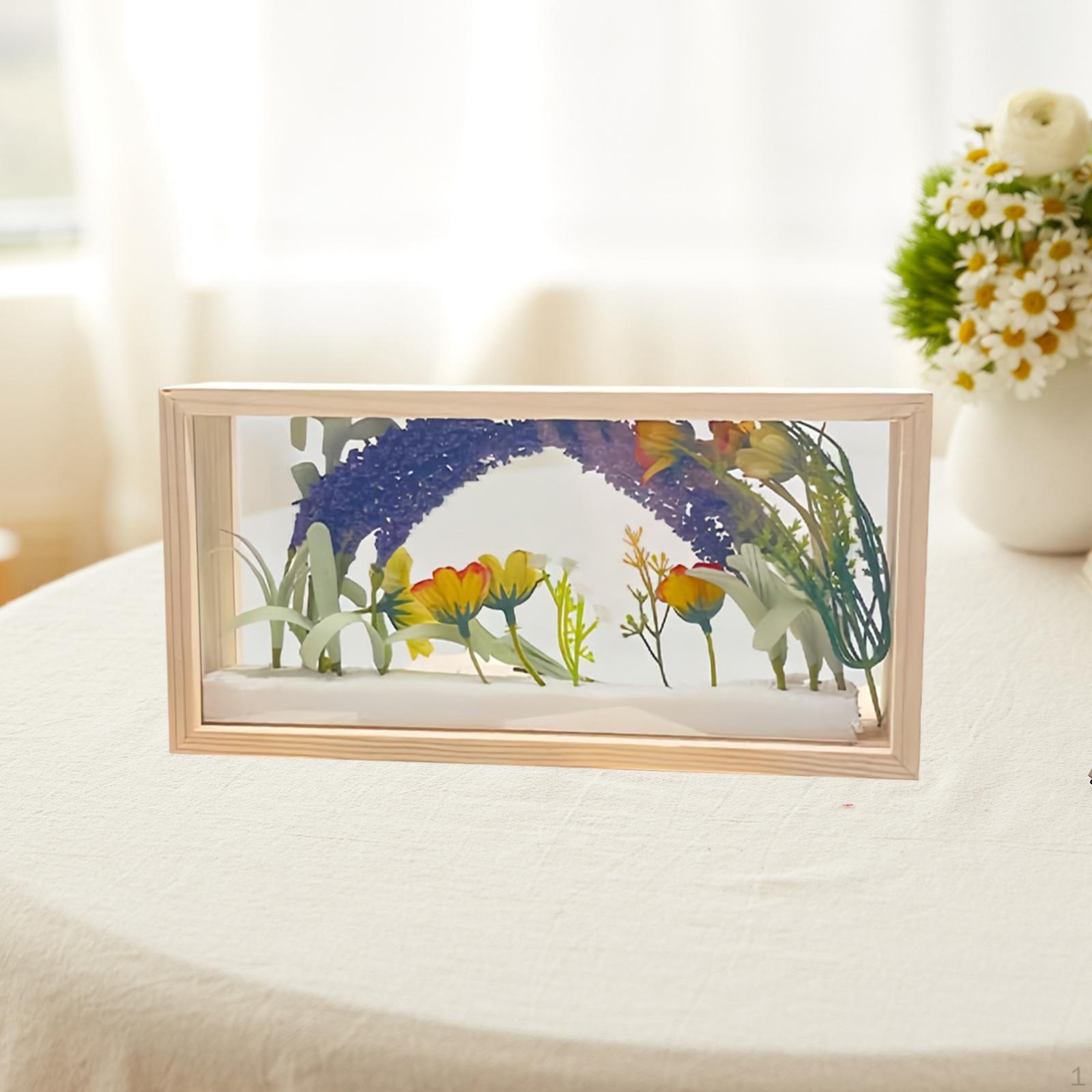 

Деревянная рамка Shadow Box Deep Memory Коллекционные предметы DIY Подарки Домашний декор Витрина Картина 26cmx13cmx8cm