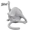 Playful Cat Resin Figure Licking Butt Figurine Funny Statue Collectible Whimsical Kitty Ornament for Shelf Desk Decor Gift Lovers Housewarming
