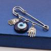 Blue Turkish for Evil Eye Brooch Pin for Creative Birthday Gift for Women Lady G