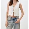 Export H Home Silm Slim Looking Summer New Arrival Outer Wear Inner Wear Minimalist White Shoelace Low-Cut Cool Top Vest