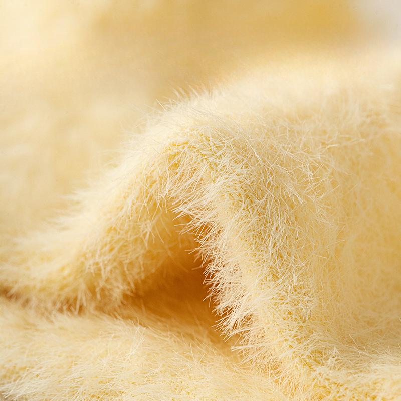 Women's Autumn and Winter Mid-calf Socks, Mink Fleece Thickened Warm Floor Socks, Sleeping Socks, Coral Fleece Socks