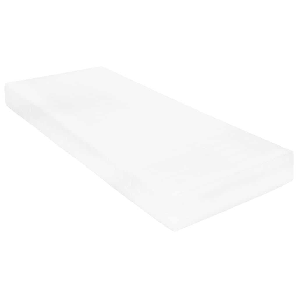 Vidaxl Daybed with Mattress, 90X200 Cm, White, Pine Wood