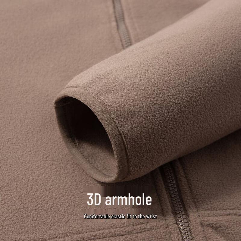 Hodo Men's Fleece-Lined Stand-Collar Sweatshirt Jacket
