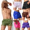 Sexy See-through Men's Swim Trunks - Versatile Transparent Beach Shorts with Lining