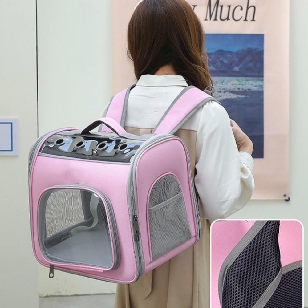Breathable Pet Travel Bag Sturdy Pet Outing Backpack Small Pet Cage Cat Outdoor Backpack  Outdoor