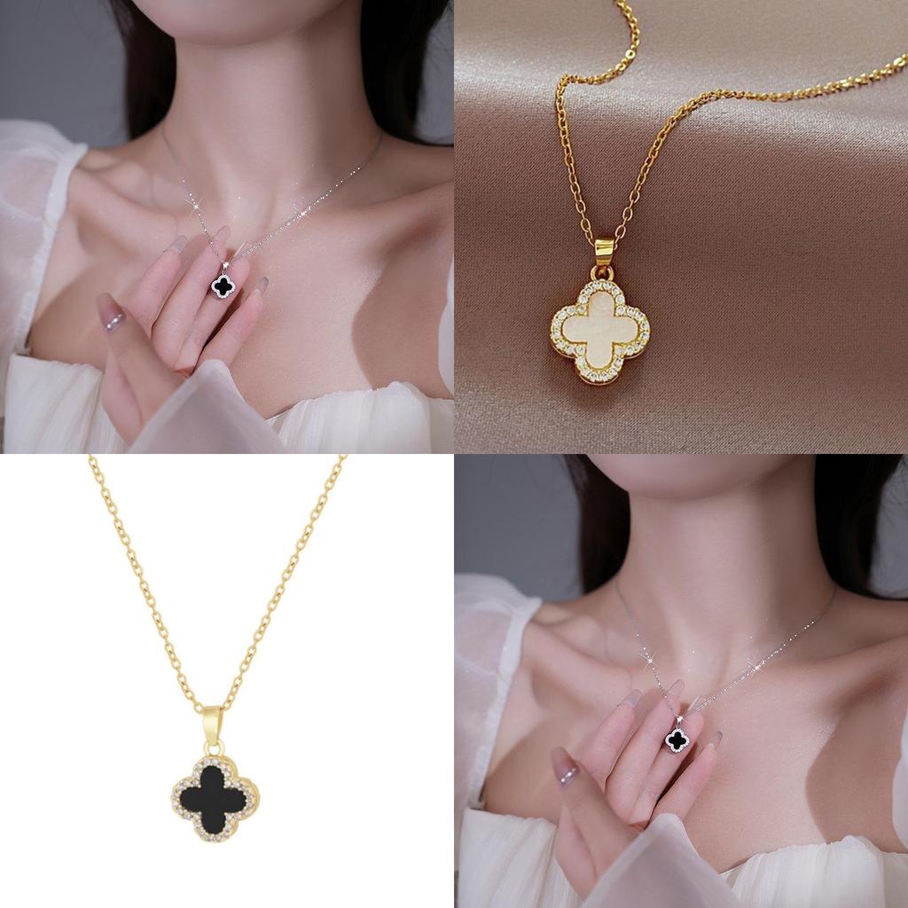 Trendy Clover Sweater Necklace Chic And Unique Suitable For Women
