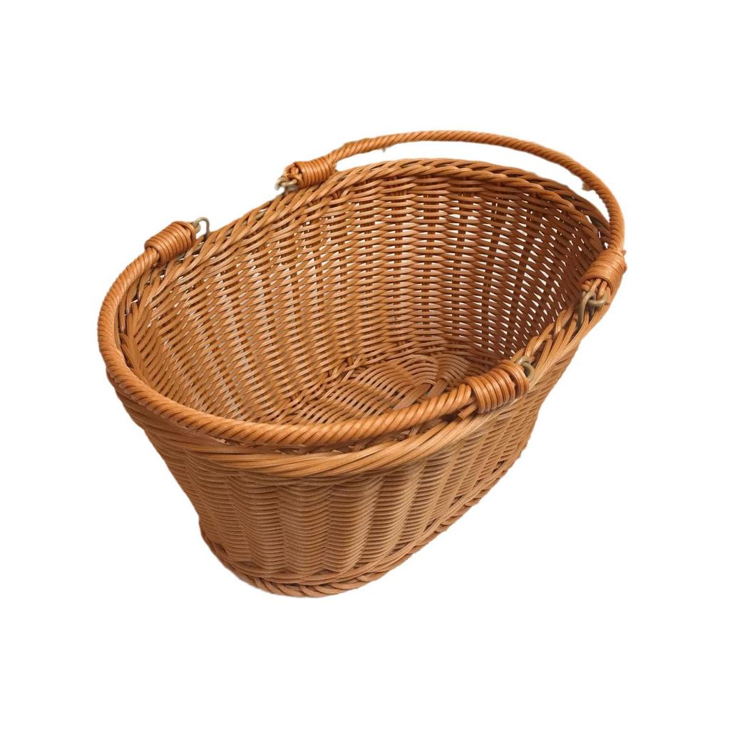 Imitation Rattan Weaving Basket: Handbag, Storage, Picnic, Supermarket, Fruit, and Vegetable Options