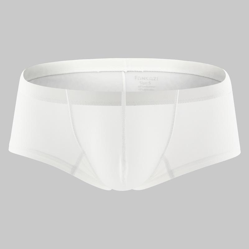 Herren Nylon 3D Beutel Boxer Briefs - Atmungsaktiv & Bequem Unifarbend