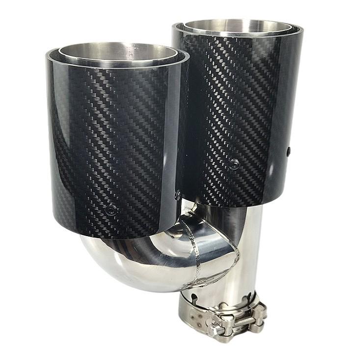 Carbon Fiber Stainless Steel Exhaust Muffler for BMW 3 Series 320i