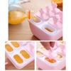 Home 6/8 Cavity Round Rectangle Freezing Pop Mold Summer DIY Ice Cream Maker Box