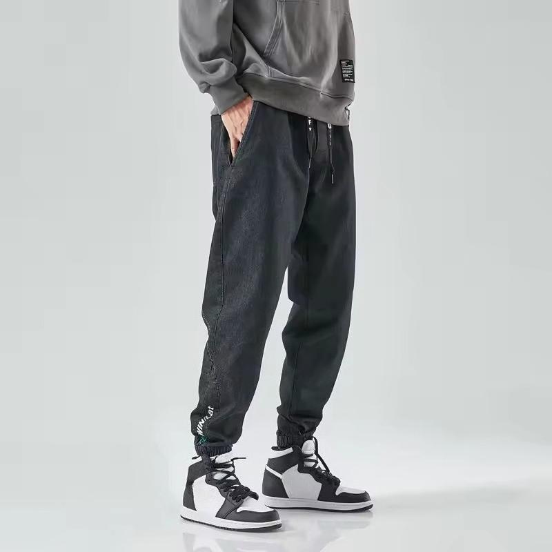 Übergröße Herrenjeans Mode Lässige Jogger Harem Denimhosen Hip Hop Neue Elastische Taille Jeans Männliche Hosen