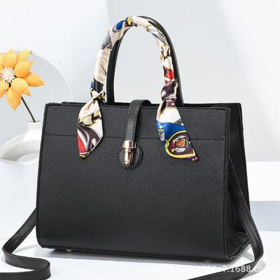Handbag New Fashion Large Capacity Diagonal Bag Female Bag Foreign Style Simple Texture Single Shoulder Fashionable Female Bag