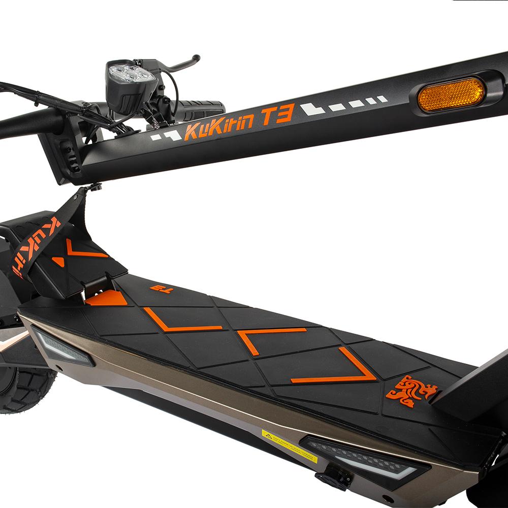 Trotinete Elétrica Adulto Kukirin T3 Motor 800W Trotinete Elétrica Dobrável Velocidade Máxima 45Km/h 48V 15.6AH Autonomia 58Km Carga 120KG Preto