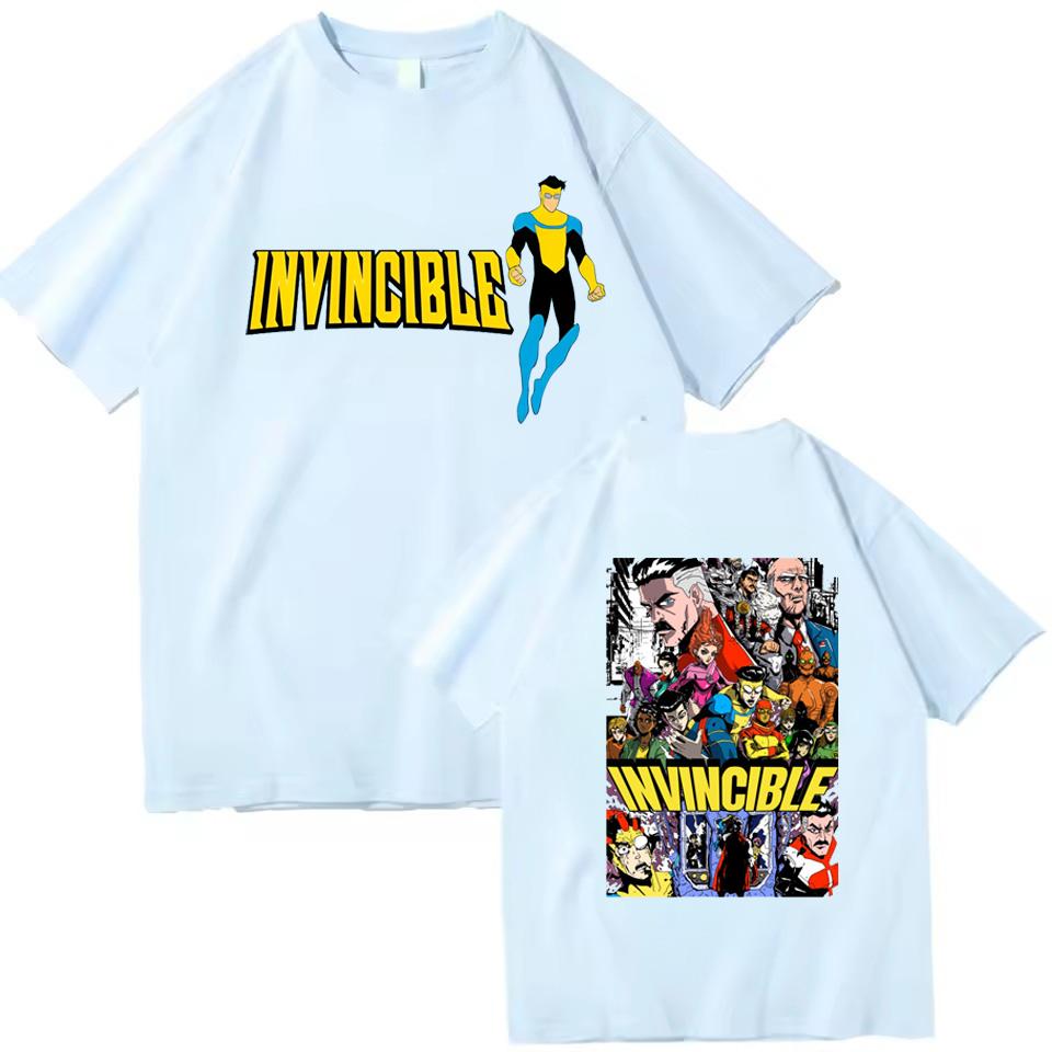 Invincible Hero Unisexga New Arrival T Shirts for Unisex Women Cotton Tee Shirt Clothes