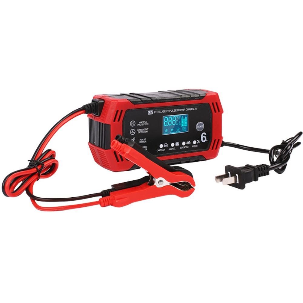 

12 Volt 6 Amp Car Battery Charger with LCD Display Compatible with For Cars Trucks Motorcycles and Marine Batteries