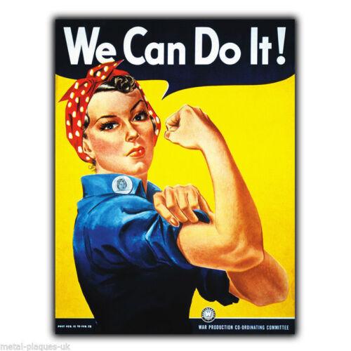 

SIGN METAL PLAQUE WE CAN DO IT WW WAR PROPAGANDA poster art print pictureAluminum 20x30cm（7.8x11.8inch）
