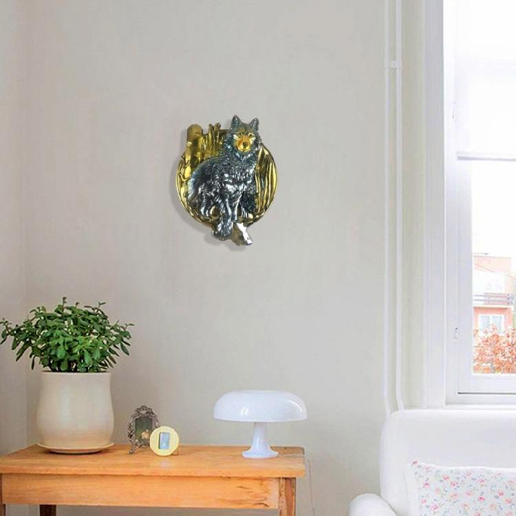 Wall Decor Jewelry Mold Pendant Decoration Cartoon Wolf Relief Mirror Mold