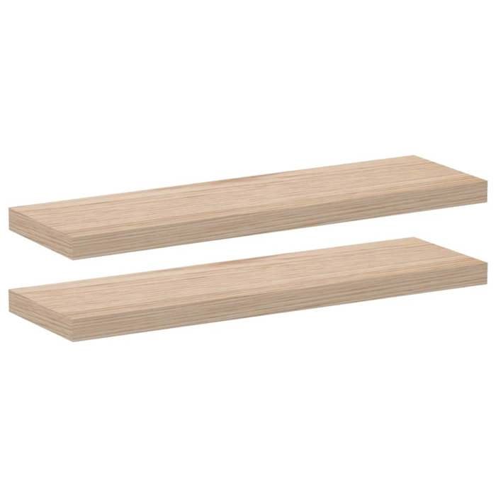 VidaXL Floating Shelves 2 Pcs 80x23.5x4 Cm Engineered Wood, Wall Shelf, Shelf Board, Wall Shelf for Room 4010692
