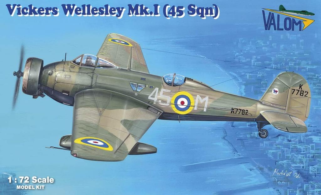 VALOM Britische Vickers Wellesley 45. Staffel Plastikmodellbausatz CV72158 1/72 Mk.1 Langstreckenbomber,