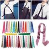 30 Colors Women Narrow Long Scarf 100x4cm Solid Color Chiffon Red Tie Black Bag Ribbon Headband Choker Streamer Lady Accessories