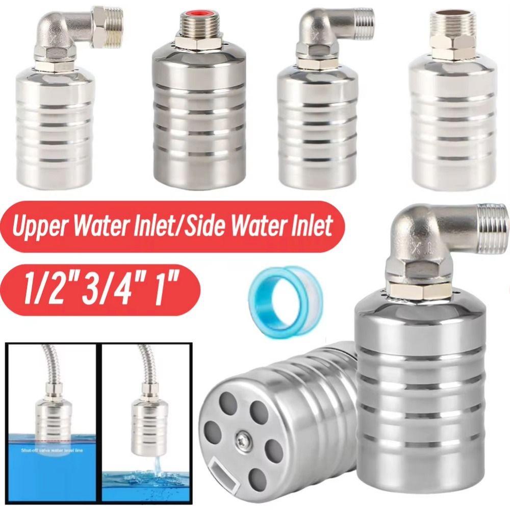 Stainless Steel Water Tank Shutoff Valve Waterproof Floating Ball Valve  Kitchen