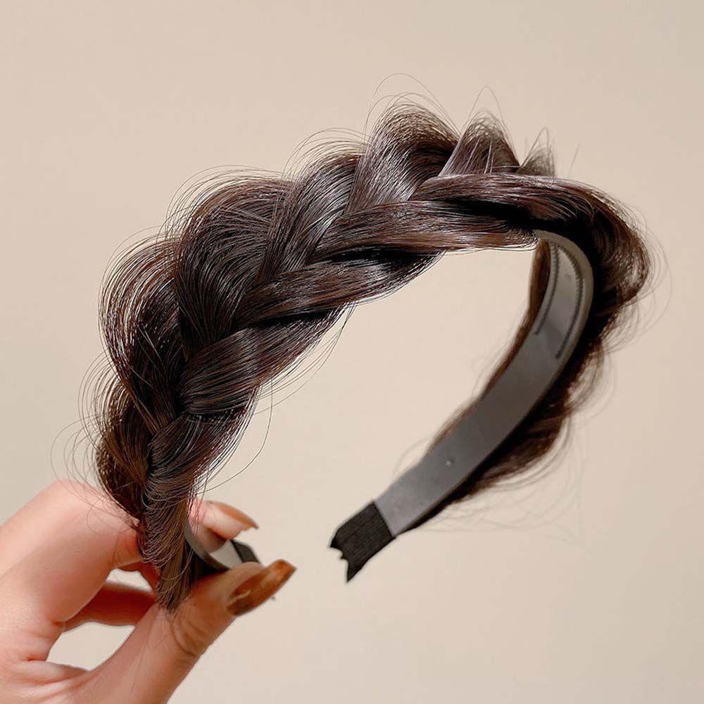 

Wide-brimmed Hair Styling Accessories Twist Hairbands Fishbone Braid Hair Hoop Wig Headband