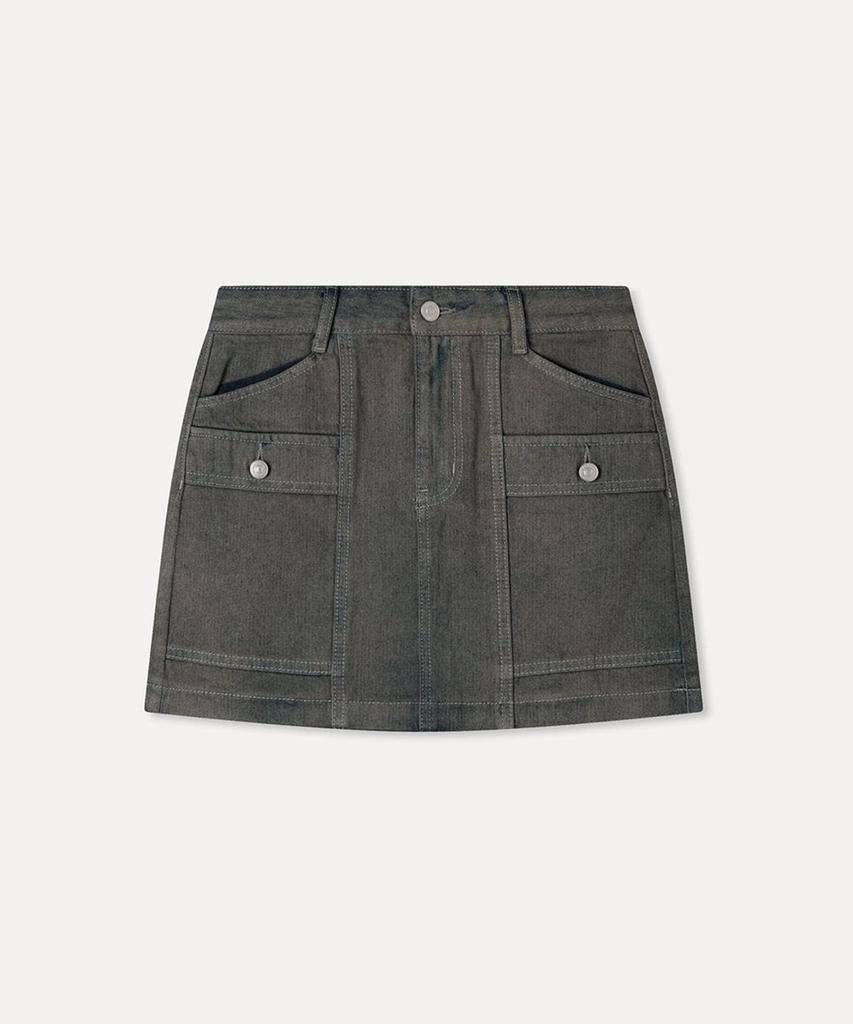MIXXO Cargo Denim Mini Skirt_Miwwjg716J