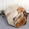 Capybara Themed Travel Umbrella-8 Ribs Automatic Opening and Closing, Portable Folding Design, Compact and Stylish Umbrella Suitable for Out