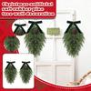 2pc50cm Simulated Soft-Glue Norfolk Needle Wall Hanging Christmas Tree Upside Down Vine Green Plant Holiday Decoration