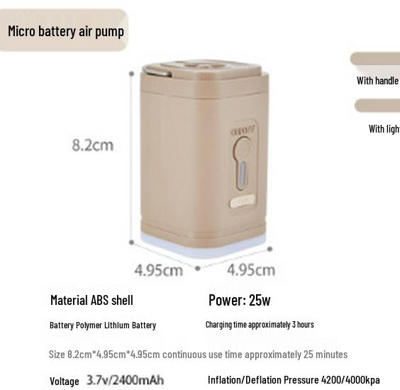 Mountain Guest Portable Air Pump | ABS Material for Inflating & Deflating | Compact, Lightweight Inflatable Bed Accessory