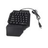 Tragbare Mini Gaming Tastatur Maus USB RGB Handgelenkauflage Halbe Hand 35 Tasten Tastatur Maus mit Konverter