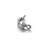 100pcs Stainless Steel Connector Clasp Ball Chain Calotte End Crimps Beads Connector Components for DIY Jewelry Making Supplie