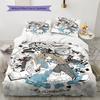 Alice Wonderland Dream Bedding Quilt Set Quilt Cover Pillowcase Home Decoration Birthday Gift (1 * Duvet Cover + 2 * Pillowcase, Without Core)