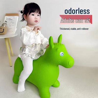 Thickened Inflatable Musical Bouncing Horse, Non-toxic Toy for Kids and Kindergartens