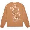 New MLB Boston Red Sox Sweatshirt Unisex Dark Beige 3AMTB9744-43BGD