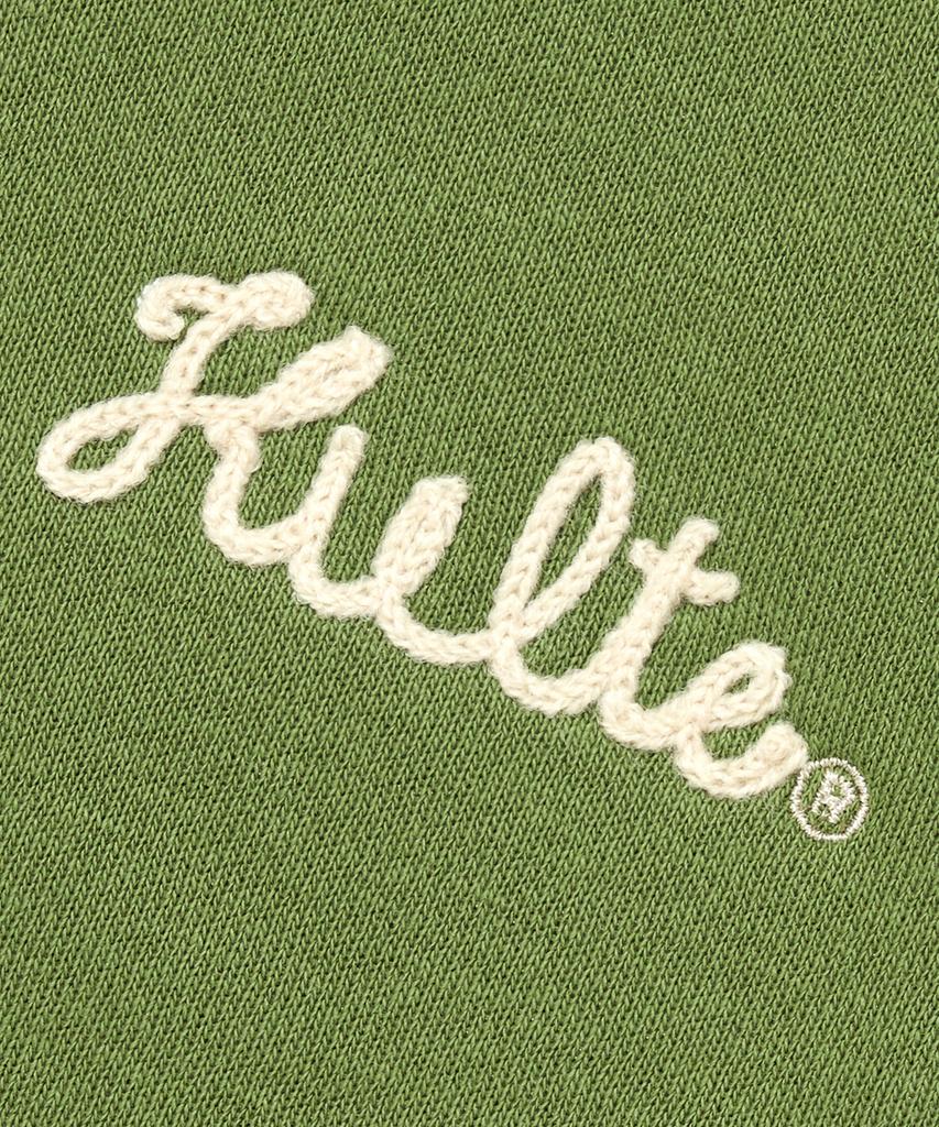 Kulte Script Chain Emb Hood Zip-UpGreen
