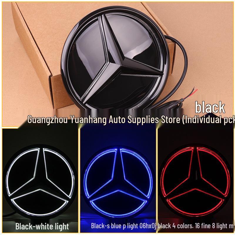 Emblemă Luminoasă Compatibilă pentru Mercedes: Clasele A, B, C, E, GLC, GLK, ML, R, CLA și SLK
