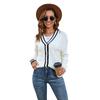 2023 Autumn/winter Women's Casual Button-knit Cardigan Coat V-neck Sweater