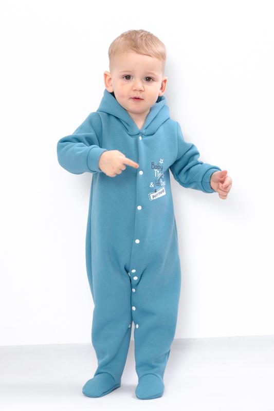 

Дитячий флісовий боді для хлопчика – Теплий тринитковий матеріал та м яка підкладка, Зима, 5001-025-33-4 HC 68 beau синього кольору