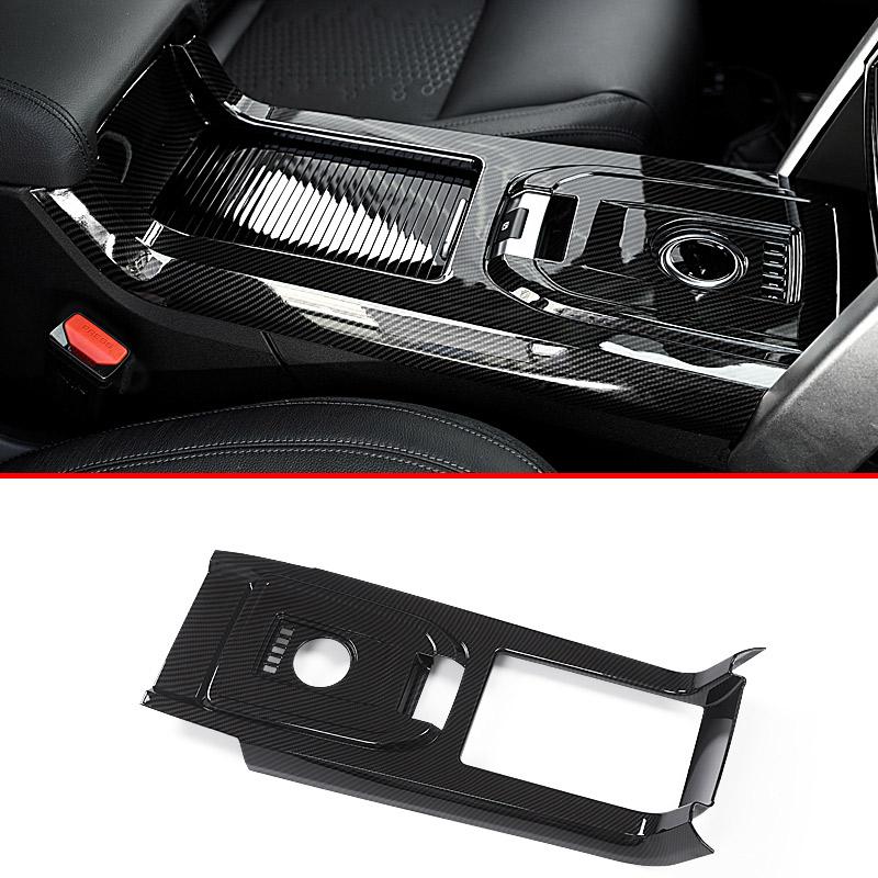 For Land Rover Discovery Sport 2015-2020 ABS Chrome/Carbon Fiber Center Console Shift Panel Cover Trim Car Interior Accessories