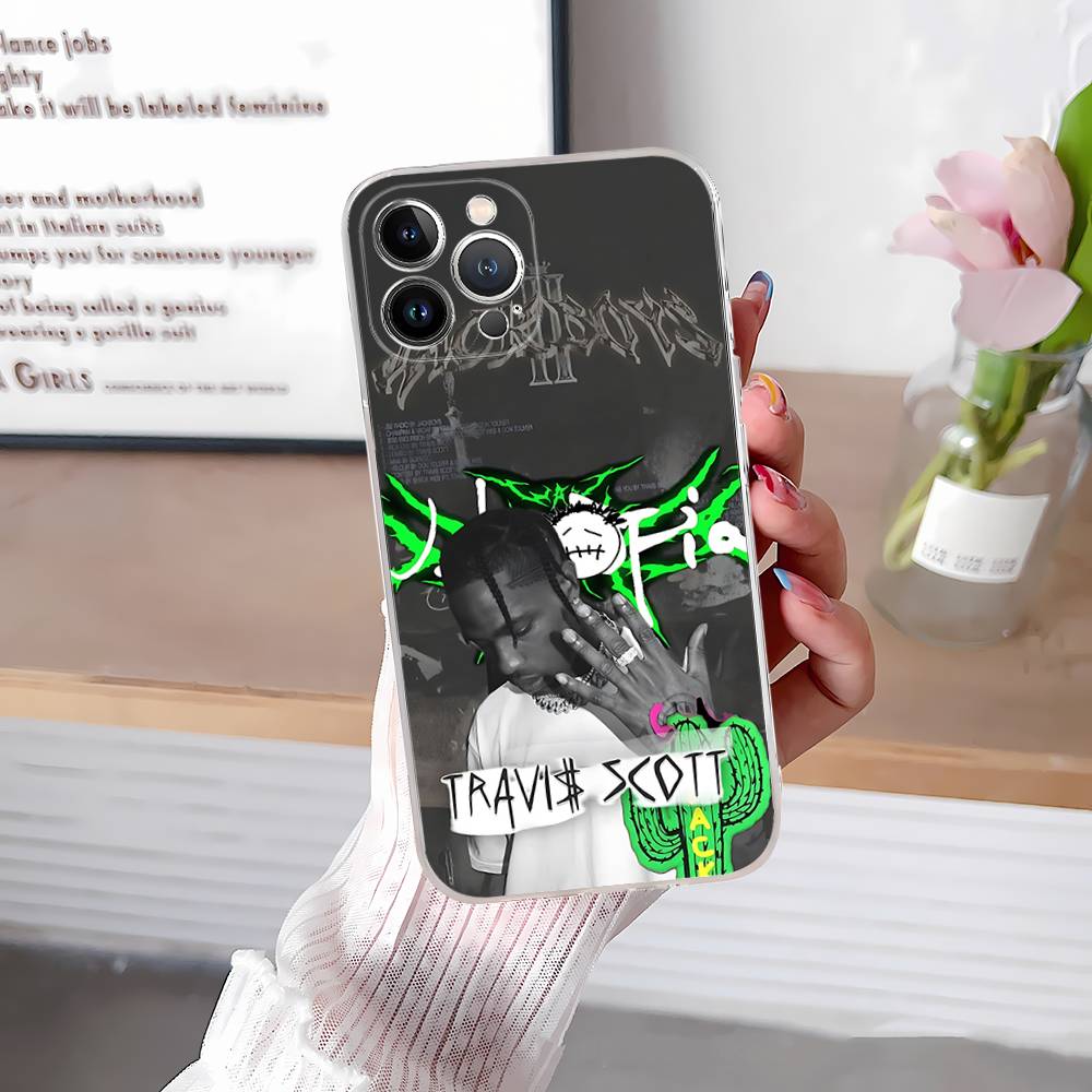 

T-Travis S-ScottS Singer Phone Case For IPhone 17 16 15 Plus 14 13 Mini 12 11 Pro Max Soft Shell Cover iPhone 12 pro