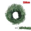 22/5.5m Artificial Christmas Rattan Grass Pine Leaf Rattan Strip DIY Garland Xmas Tree Ornaments Wedding New Year Party Supplies