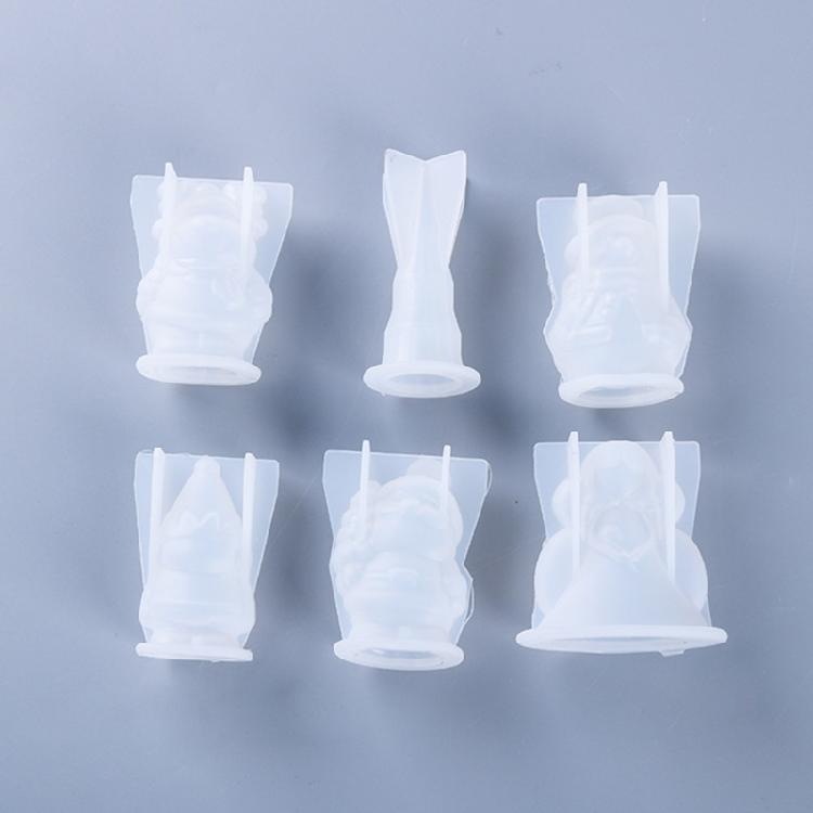 6 Styles Christmas Ornament Decoration Mold for Resin Casting Jewelry Making