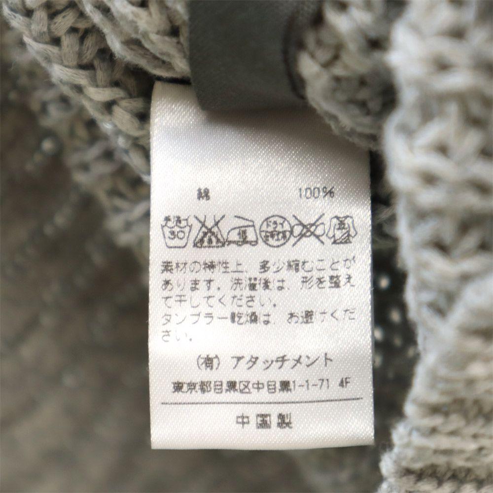 KAZUYUKI KUMAGAI Long sleeve Liliane Crew Neck knit 2 gray sweater Men's Used