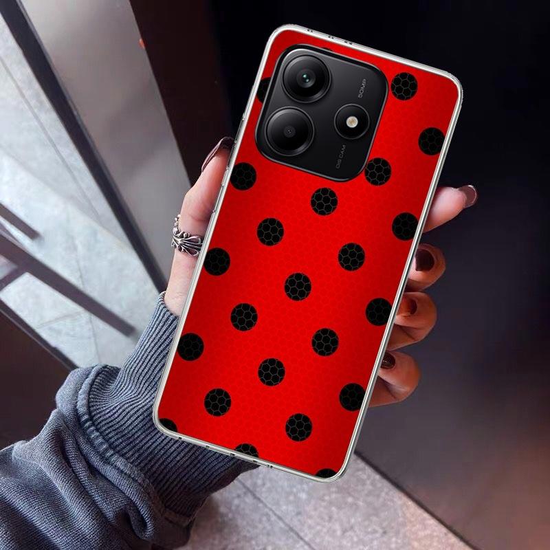 Insect Seven-Star Ladybug Phone Case For Xiaomi Redmi Note 15 14 14S 13 12S 12 Pro Plus 11S 11 10S 10 4G Cover 11E 11T 5G Print