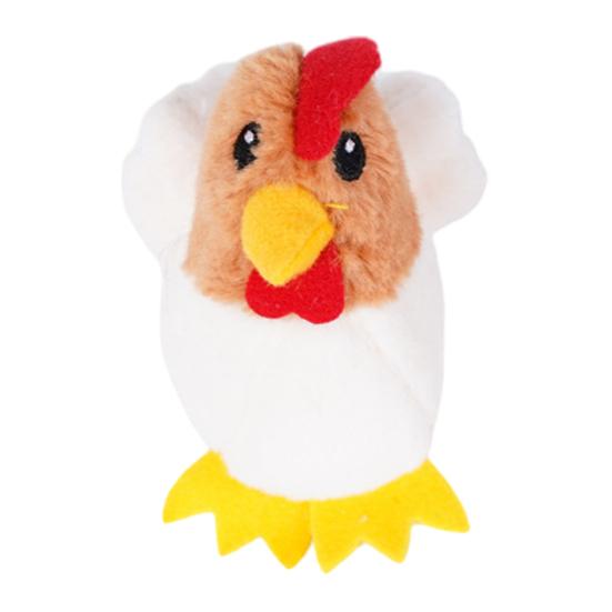 Plush Animal Dog Toy Stuffed Chick Squeaky Dog Chew Toy Oxford Cloth Animal with Long Limbs for Tug-of-War Small Dogs Puppies Cats Anxiety Relief