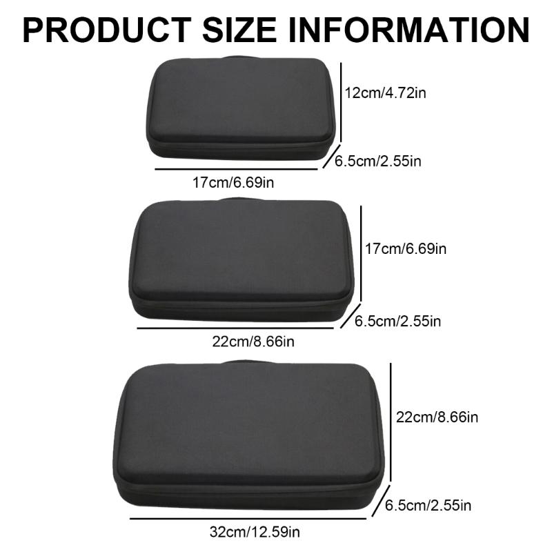 Waterproof Carrying Case for SJ4000 Storage Bag AntiCollision EVA Interior, Fit Selfie Stick Accessories Storage