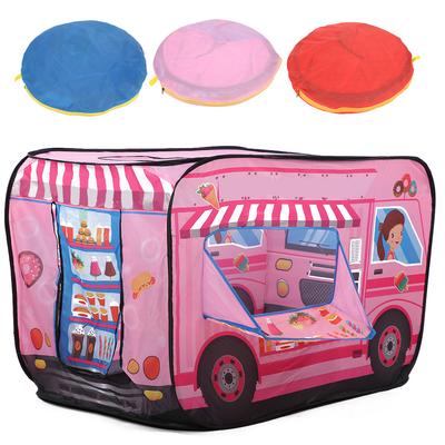 Ice Cream Truck Policeman Bus Children Tent Foldable Fire Fighting Truck Play Game HouseIce Cream Truck
